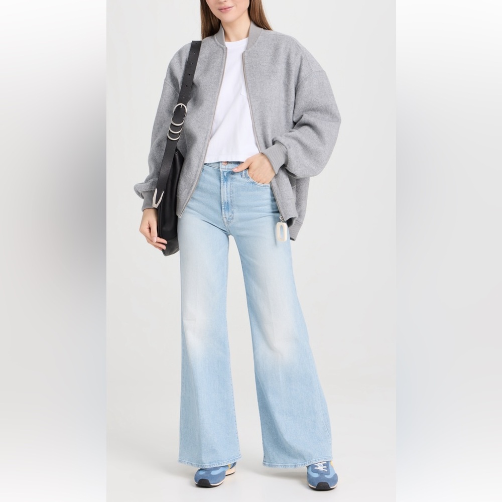 MOTHER Hustler Roller Flood Wide Leg Jeans